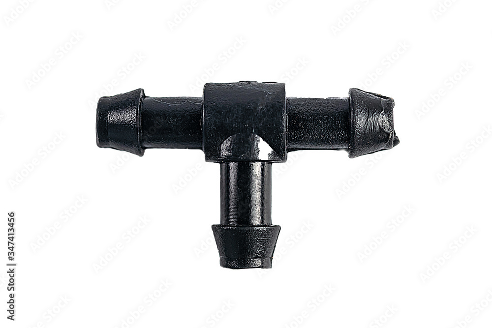 Black sprinkler plastic nozzle isolated on white background Black sprinkler plastic nozzle isolated on white background