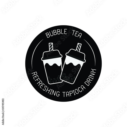 bubble milk tea. icons, vector, illustration