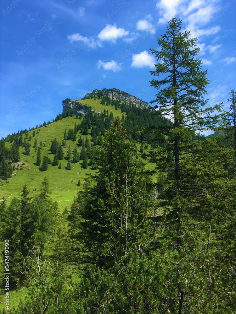 Fototapeta premium mountain landscape with blue sky