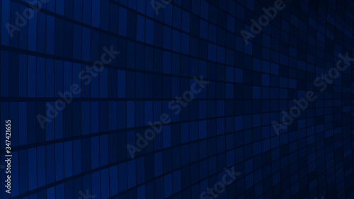 Abstract background of small squares or pixels in dark blue colors