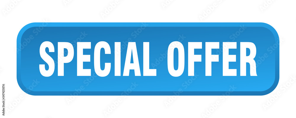 special offer button. special offer square 3d push button special offer button. special offer square 3d push button