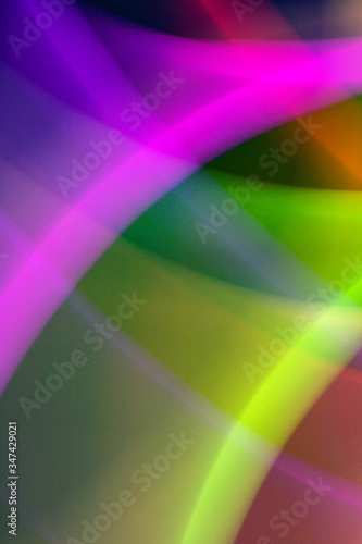Abstract Swirls and Whirls Vibrant Lights Like a Nightclub 80s Vibe