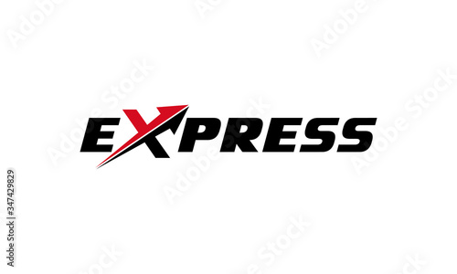 Modern express or express delivery for logo designs vector editable
 photo