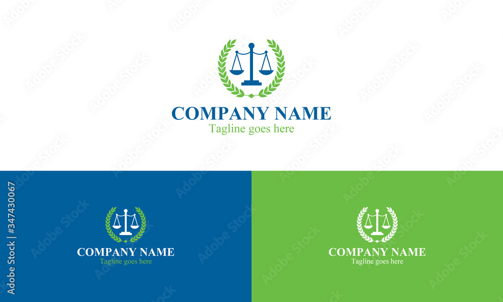 Fototapeta premium Agricultural Lawyer logo icon symbol design