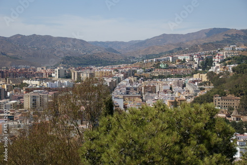 Château du Gibralfaro ou Castillo de Gibralfaro à Malaga en Andalousie en Espagne