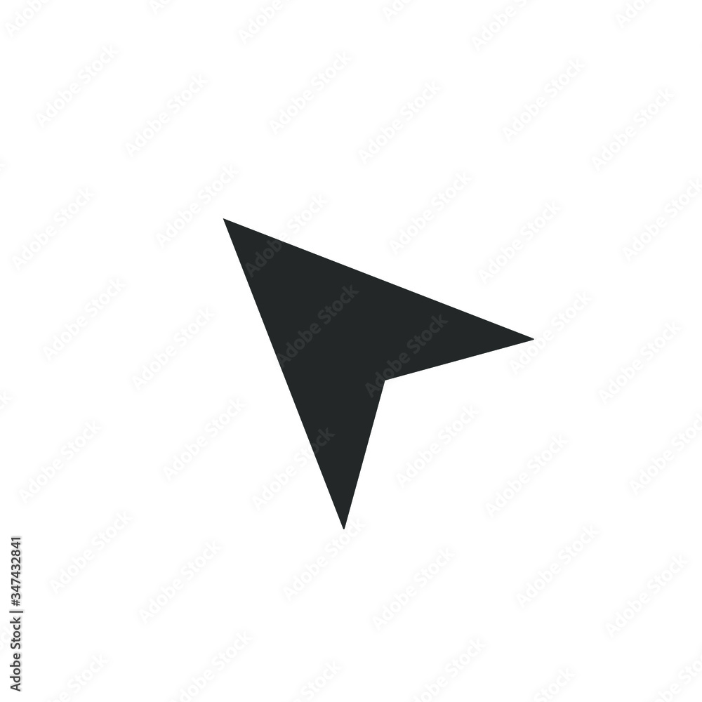 Single icon of a cursor vector illustration Single icon of a cursor vector illustration