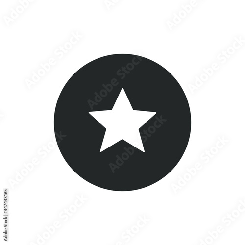 Single icon of a star isolated on white background