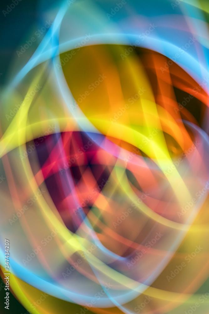Obraz premium Vibrant Autumn Oranges Swirl Light Style Background