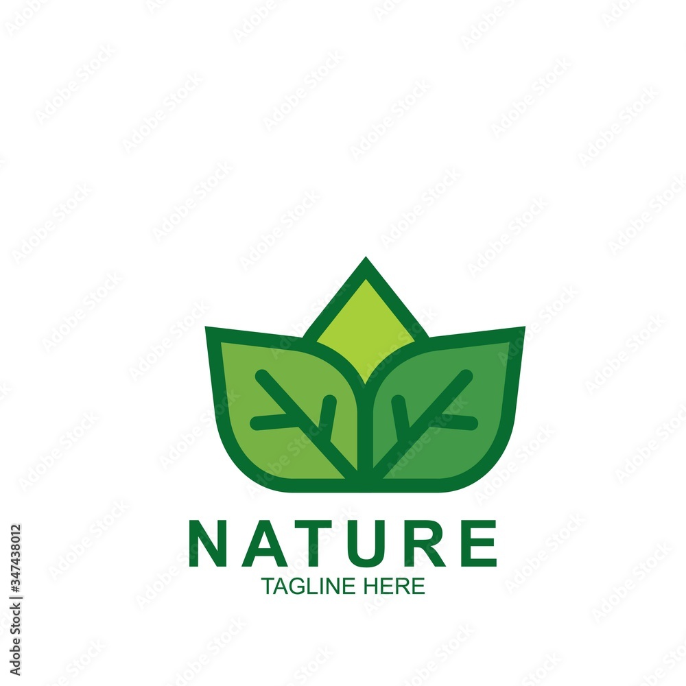 Leaf design logo Template Leaf design logo Template
