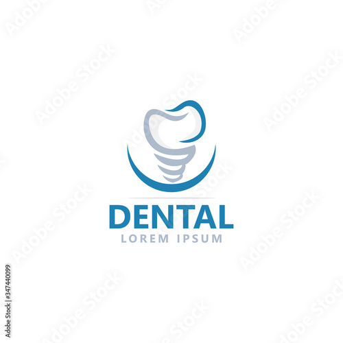 dental clinic care logo design template