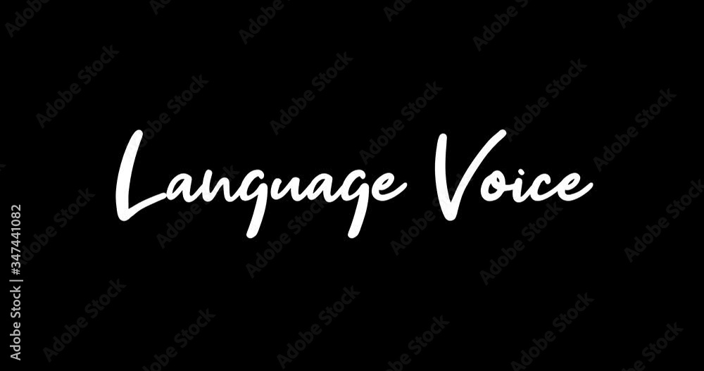 Language Voice Animated Appearance With White Color Calligraphy Text Transition on Black Background
- 4K Resolution Language Voice Animated Appearance With White Color Calligraphy Text Transition on Black Background
- 4K Resolution