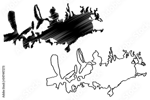 Malatya City (Republic of Turkey, Eastern Anatolia Region) map vector illustration, scribble sketch City of Malatya map