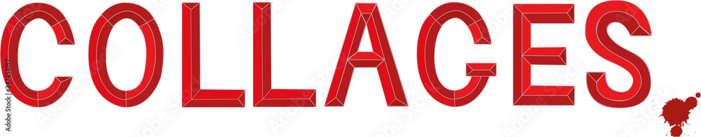Collages - chisel alphabet font sign. graphics for your awesome projects. Perfect for stationery, logo, branding, Instagram posts and more. Vector stock illustration isolated in white background. EPS Collages - chisel alphabet font sign. graphics for your awesome projects. Perfect for stationery, logo, branding, Instagram posts and more. Vector stock illustration isolated in white background. EPS