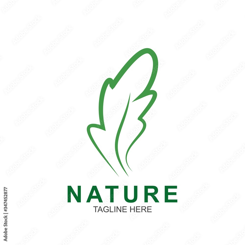 Leaf design logo Template Leaf design logo Template
