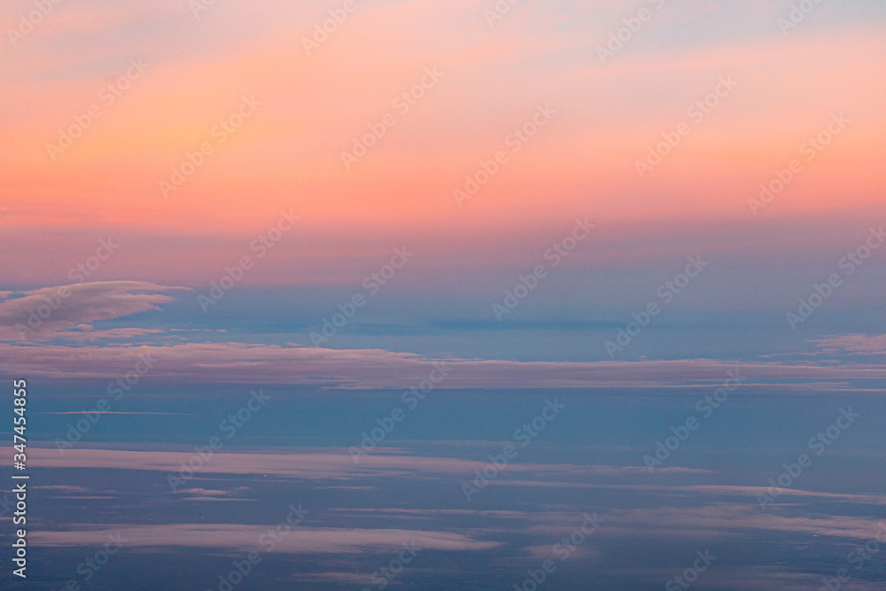 detail of sky in sunrise