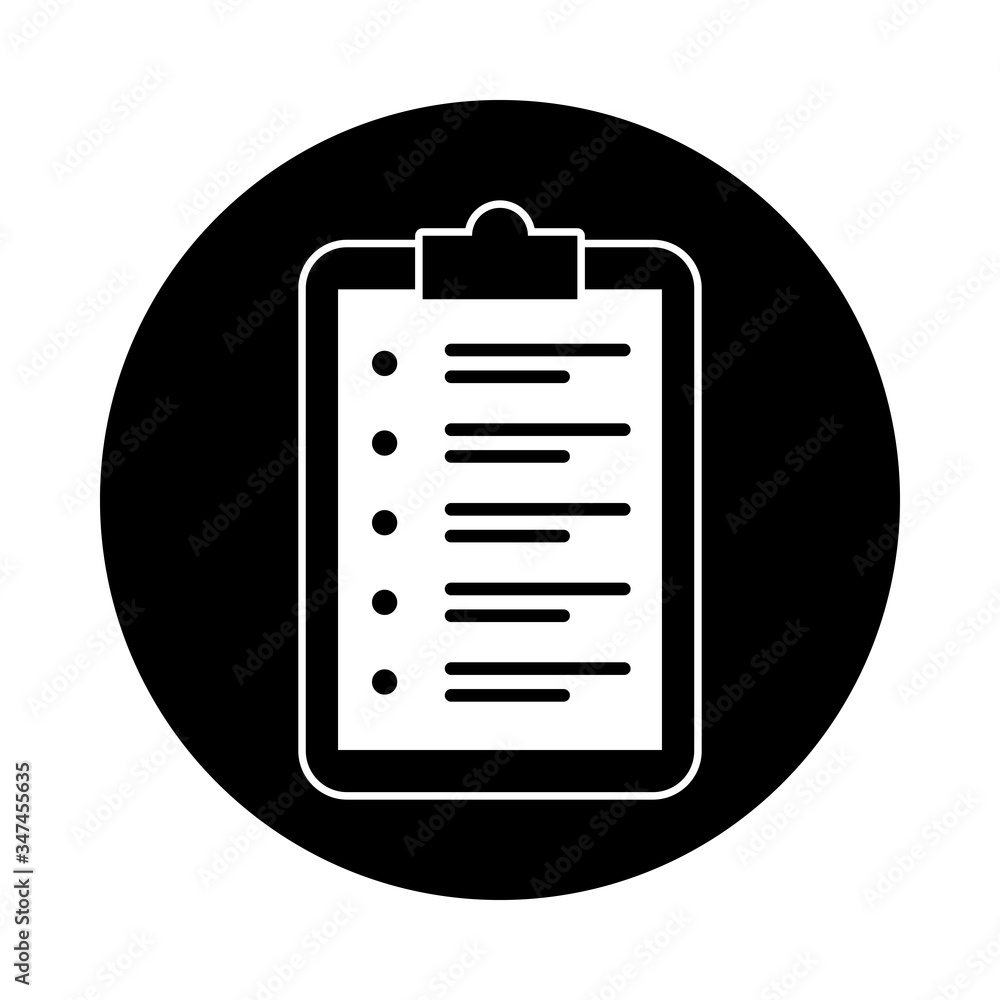 checklist clipboar document isolated icon checklist clipboar document isolated icon