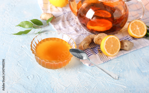 Tea, Lemon, Honey and Ginger Healthy Nutrition