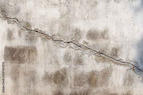 Cracked concrete wall texture or cement wall for background.