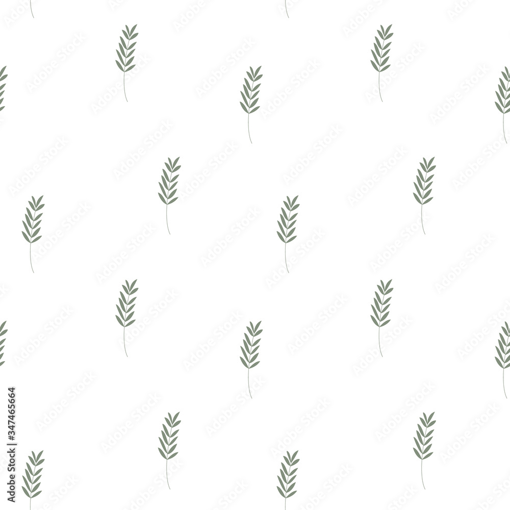 Abstract minimalist tropical leaves. Vector seamless pattern on white background. Cartoon exotic leaves. Perfect for textile, wrapping paper, fabric, packaging Abstract minimalist tropical leaves. Vector seamless pattern on white background. Cartoon exotic leaves. Perfect for textile, wrapping paper, fabric, packaging