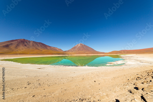 Green Lagoon  Laguna Verde  in Bolivia