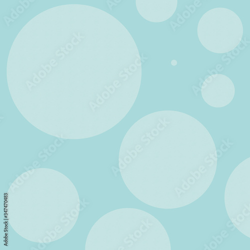 white translucent circles on a light blue background  large circles of light color on a blue background  abstract picture with geometric shapes