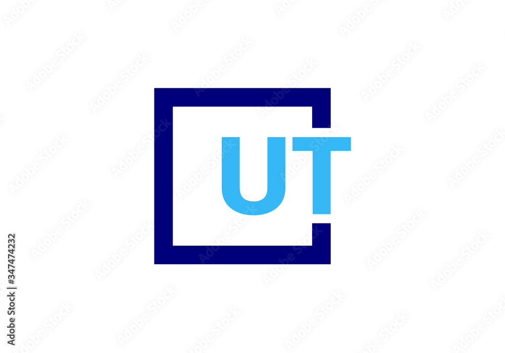 Initial Monogram Letter U T Logo Design Vector Template. Graphic Alphabet Symbol for Corporate Business Identity Initial Monogram Letter U T Logo Design Vector Template. Graphic Alphabet Symbol for Corporate Business Identity