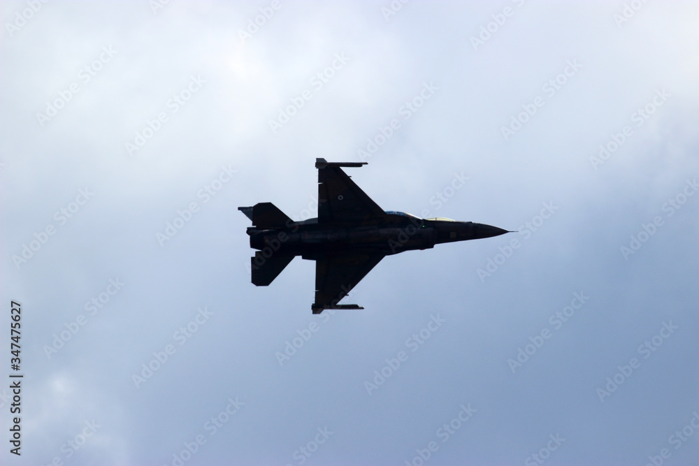A multipurpose military aircraft in flight
A multipurpose military aircraft in flight