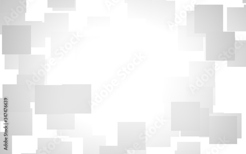 White abstract background. Misty backdrop with grey squares. 3D illustration