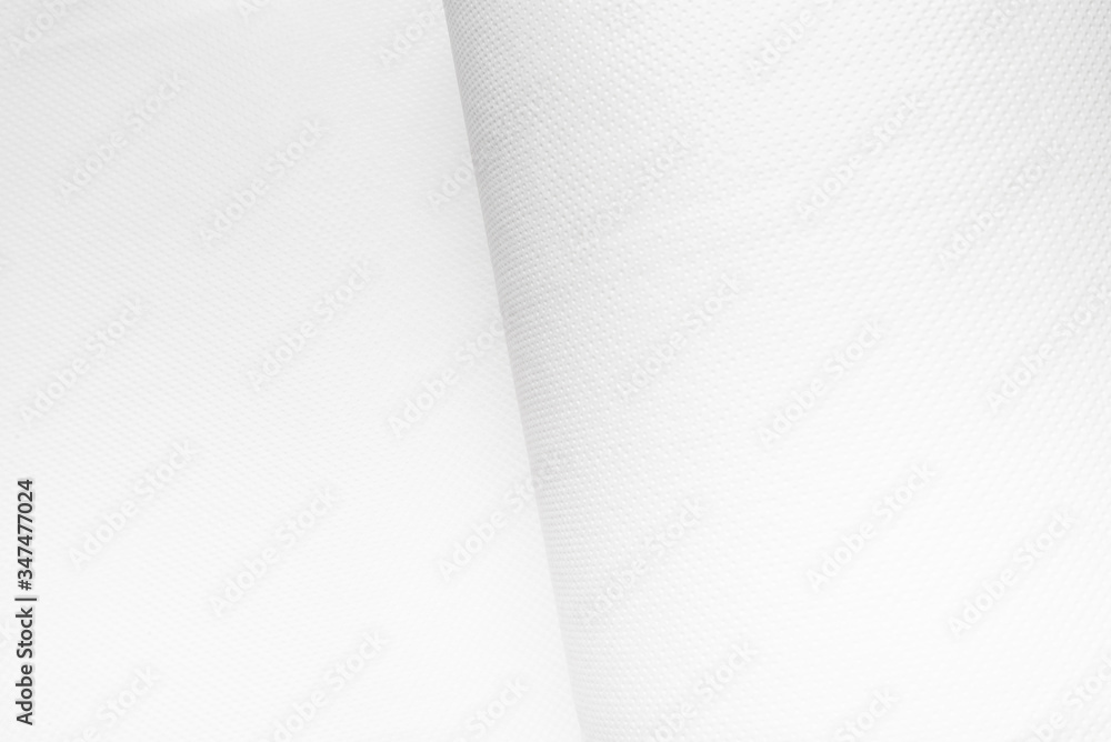 Φωτογραφία White large big roll of paper towel, textured background
