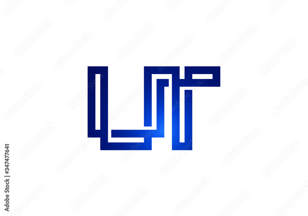 Initial Monogram Letter U T Logo Design Vector Template. Graphic Alphabet Symbol for Corporate Business Identity Initial Monogram Letter U T Logo Design Vector Template. Graphic Alphabet Symbol for Corporate Business Identity