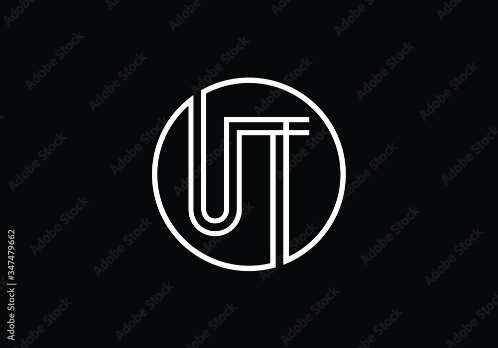 Initial Monogram Letter U T Logo Design Vector Template. Graphic Alphabet Symbol for Corporate Business Identity Initial Monogram Letter U T Logo Design Vector Template. Graphic Alphabet Symbol for Corporate Business Identity