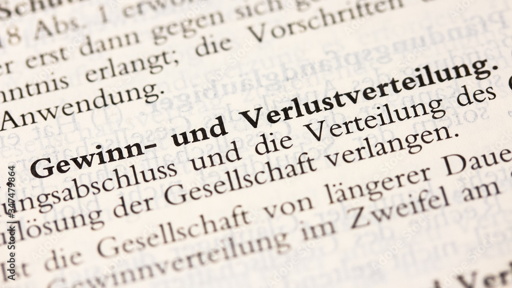 Gewinn und Verlustverteilung Gewinn und Verlustverteilung