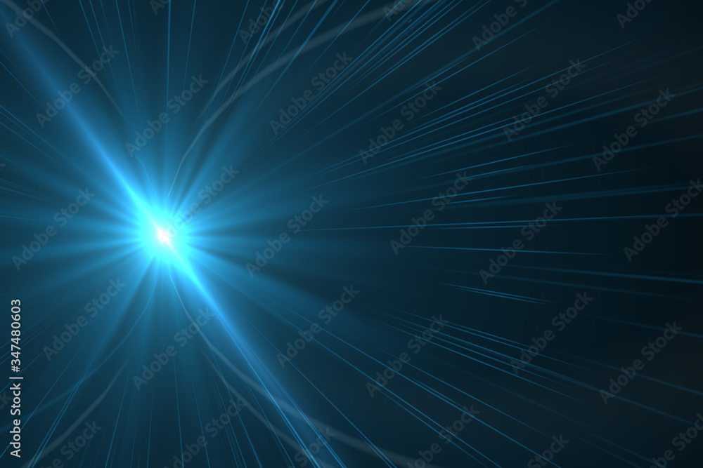 Obraz premium Abstract blue backgrounds lens flare (super high resolution) 