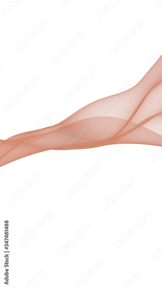 Abstract wave. Scarf. Bright ribbon on white background. Abstract smoke. Raster air background. Vertical image orientation. 3D illustration Abstract wave. Scarf. Bright ribbon on white background. Abstract smoke. Raster air background. Vertical image orientation. 3D illustration