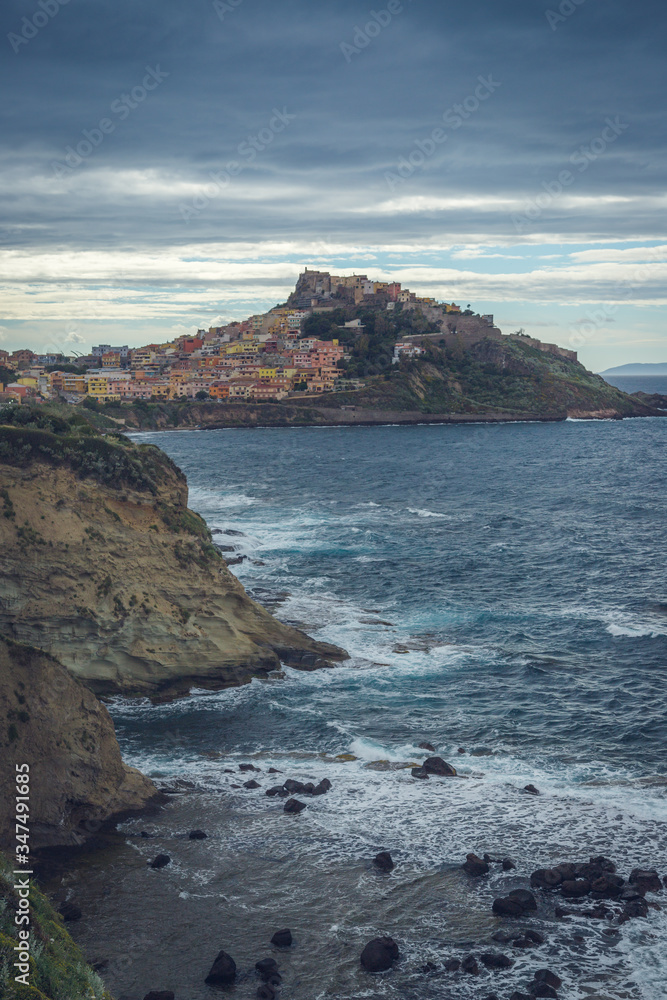 The panoramic view of Sardinian city Castelsardo