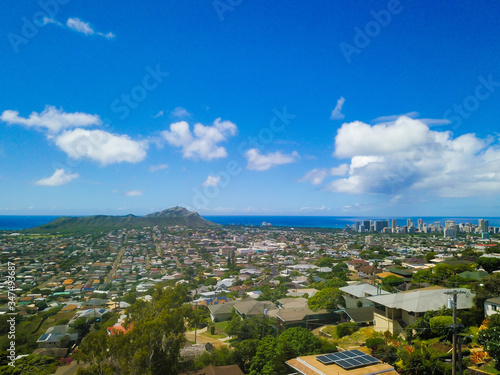 Diamond Head and Honolulu Panorama