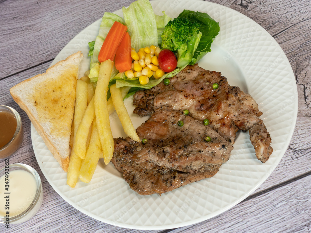 Pork, Beef, Salmon, T-bone, Sirloin, Steak Selections Pork, Beef, Salmon, T-bone, Sirloin, Steak Selections