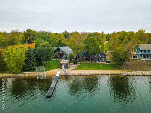 Drone Above a Minnesota Lake