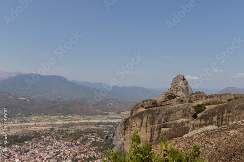 View of the city from a height