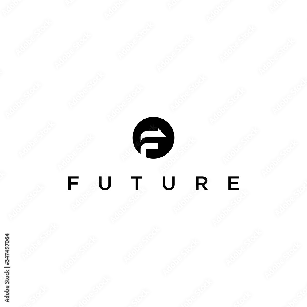 F logo arrow direction, Future Concept Vector Illustration F logo arrow direction, Future Concept Vector Illustration