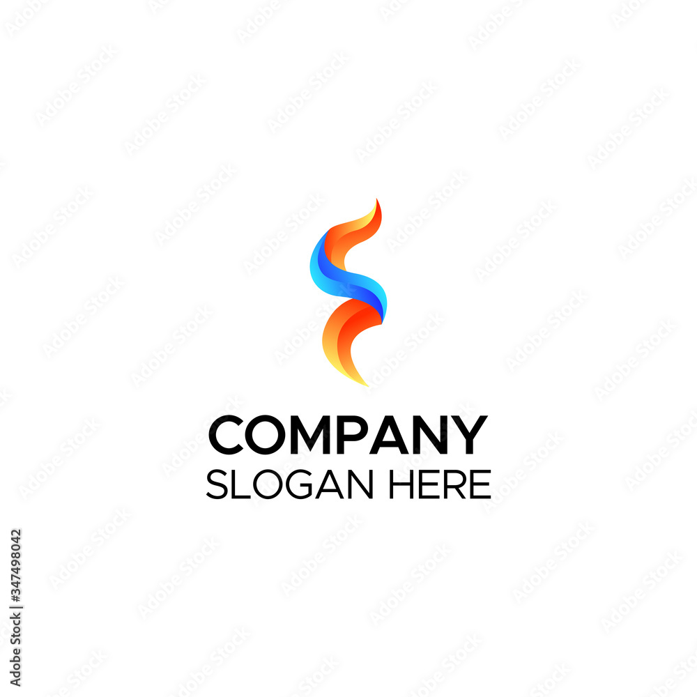 Business company branding logo gradient color