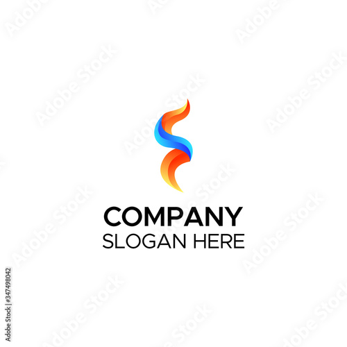 Business company branding logo gradient color