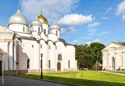 Russian orthodox St. Sophia Cathedral in Veliky Novgorod, Russia
