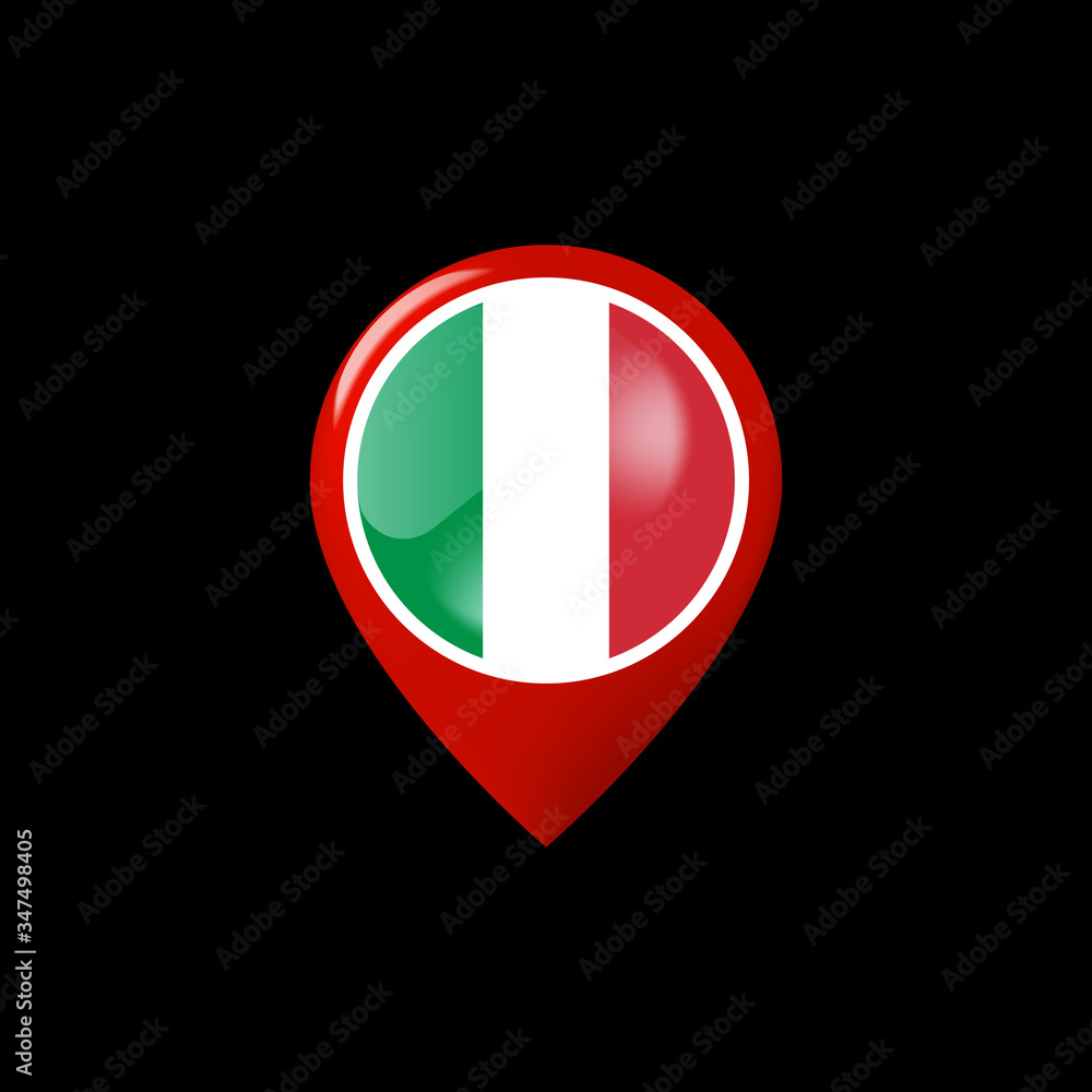 The national flag of Italy. Italian flag. The national flag of Italy. Italian flag.