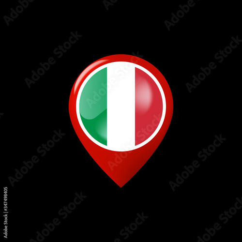 The national flag of Italy. Italian flag.