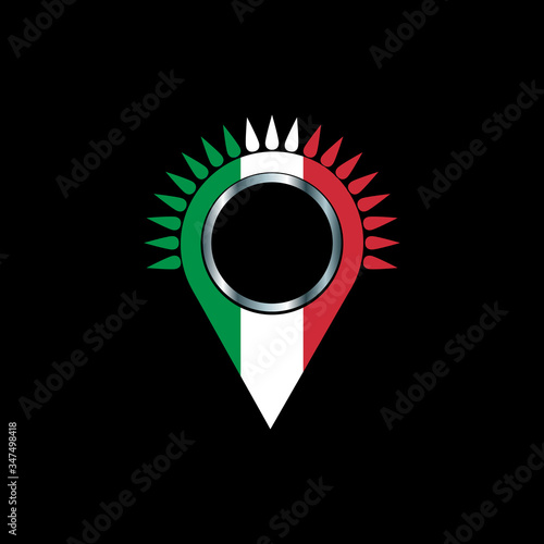 The national flag of Italy. Italian flag.