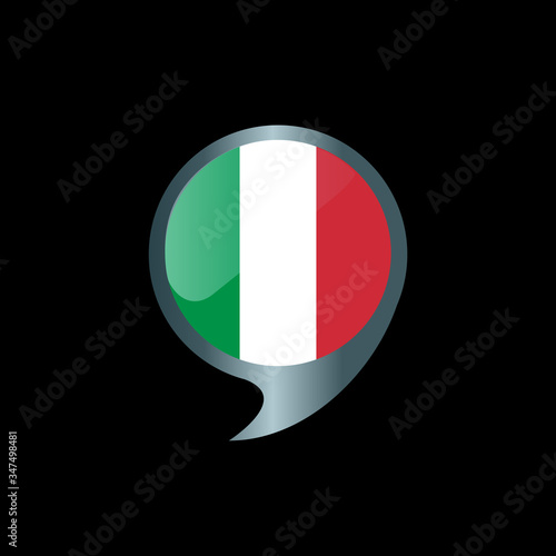 The national flag of Italy. Italian flag.