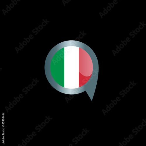 The national flag of Italy. Italian flag.