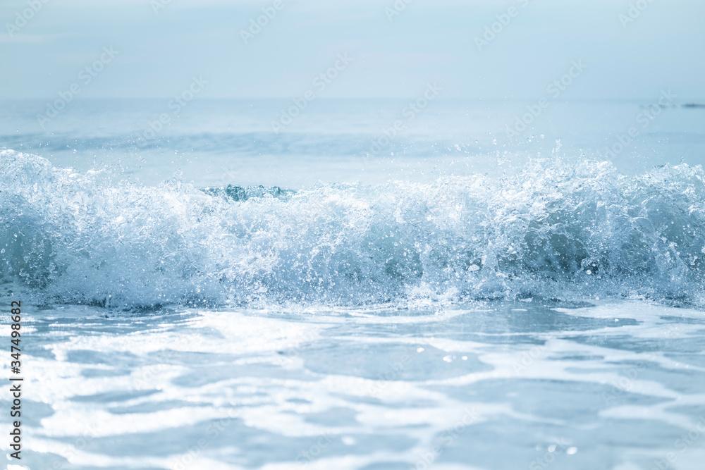 Beach Wave in Beautiful Summer Day