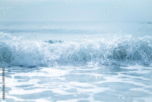 Beach Wave in Beautiful Summer Day